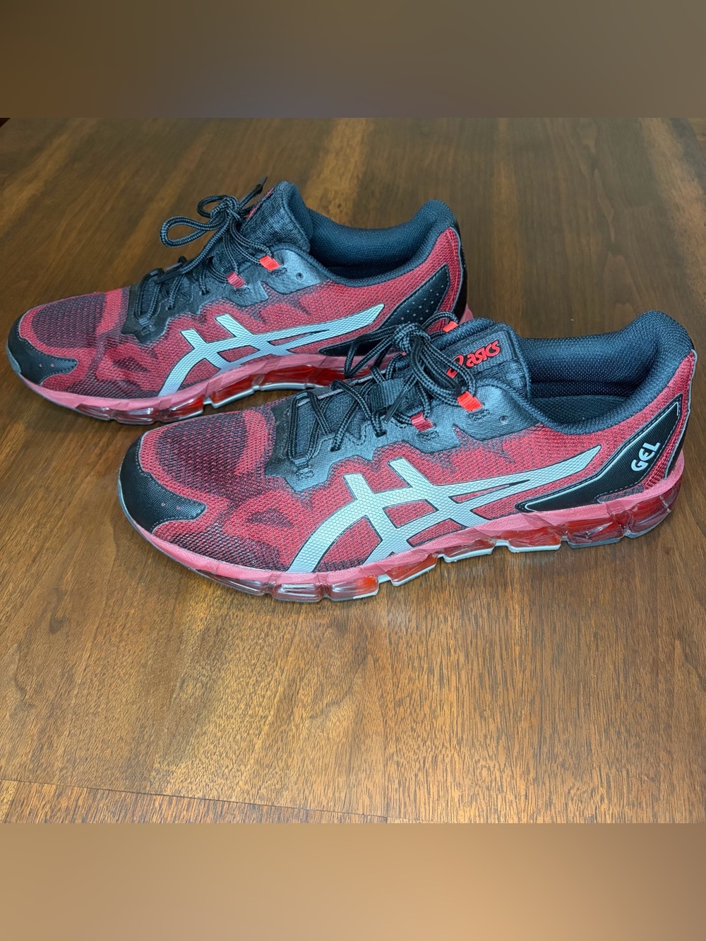 ASICS Gel Quantum 360 6 Men’s sz 13 Beet Juice/ Silver Mesh Running 1201A062